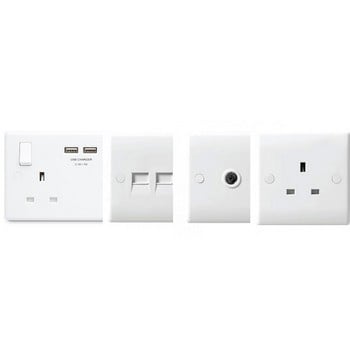 White Moulded Sockets
