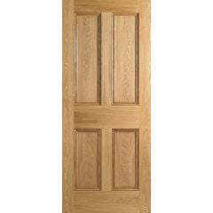 LPD 4P Unfinished Oak Internal Door 1981x686x35mm - PP4P27OAK