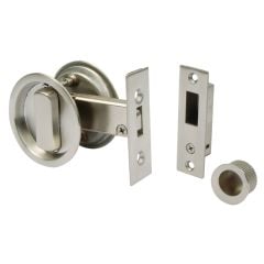 LPD Aries Bathroom Door Handle Pack -  Satin Chrome - HARDPOCKARISC