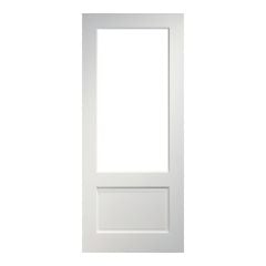 Deanta Madison White Primed Clear Bevelled Glazed Internal Door 1981x762x35mm - 35NM3GWHP762
