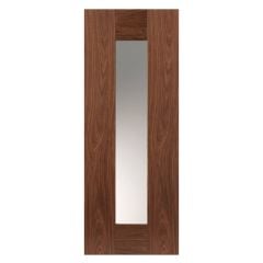 JB Kind Axis Walnut Glazed Internal Door 1981x686x35mm - VWAXI23G