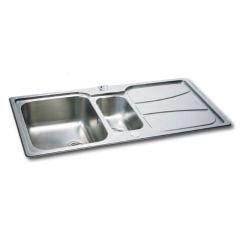 Carron Phoenix Zeta 150 1.5 Bowl Inset Kitchen Sink - Polished - 101.0153.952