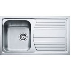 Carron Phoenix Logica 100 1 Bowl Stainless Steel Kitchen Sink - Reversible - 101.0321.560