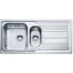 Carron Phoenix Logica 150 1.5 Bowl Stainless Steel Kitchen Sink - Reversible - 101.0322.122