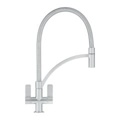 Franke Wave Pull Out Kitchen Tap - Decor Steel - 115.0277.035