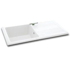 Carron Phoenix Shonelle 105 1 Bowl Ceramic Inset Kitchen Sink - 124.0477.792