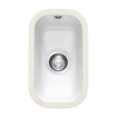 Franke by V&B 0.5 Bowl Undermount Ceramic Kitchen Sink VBK 110-21 - White - 126.0381.816