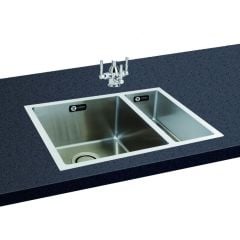 Carron Phoenix Deca 150 1.5 Bowl Stainless Steel Kitchen Sink - Right Hand Small Bowl - 127.0442.747