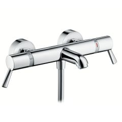 hansgrohe Ecostat Thermostatic Bath Mixer Comfort Care For Exposed Installation With Extra Long Handles - 13115000