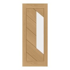 Deanta Torino Prefinished Oak Glazed Internal Fire Door 1981x762x45mm - 45TORGF/DX762FSC