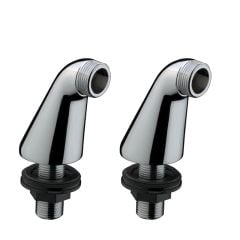hansgrohe Pillar Unions For Fitting Onto Bath Rim 150mm Centre X 70mm Height - 14920000