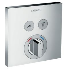 hansgrohe Showerselect Mixer For Concealed Installation For 2 Outlets - Chrome - 15768000