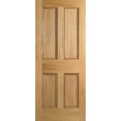 LPD 4P Unfinished Oak Internal Door 1981x838x35mm - PP4P33OAK