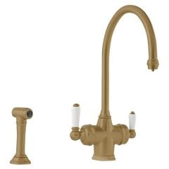 Perrin & Rowe 3-in-1 Hot Kitchen Tap - Aged brass - 1737ab