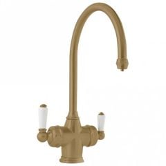 Perrin & Rowe 3-in-1 Hot Water Kitchen Tap - Aged Brass - 1937AB