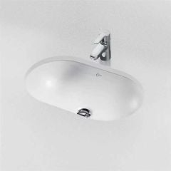 Ideal Standard Concept Oval 480mm Under Countertop Basin with Overflow - White -  E501801