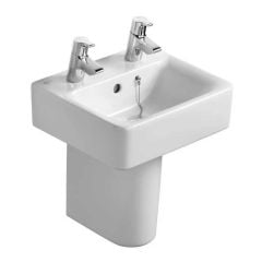 Ideal Standard Concept Small Semi-Pedestal for 400-450mm Basins - White - E784001