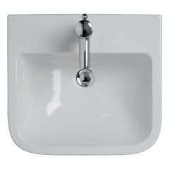 Ideal Standard Concept 500mm Semi-Countertop Basin 1 Tap Hole with Overflow - White - E310201
