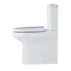 Essential LILY BTW Comfort Height Close Coupled Pan + Cistern + Seat Pack Soft Close Seat - EC1014