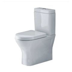 Essential IVY Close Coupled Back to Wall Pan + Cistern + Seat Pack - Soft Close Seat White - EC7022