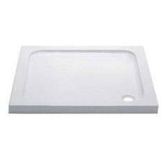 April Slimline Square Shower Tray Ex. 90mm Waste 1000mm x 1000mm - TR9-1010