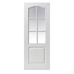 JB Kind Classique 6 Light White Internal Door 1981x686x35mm - CLAGLS23