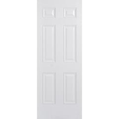 LPD Colonial 6P Pre-Finished White GRP External Door 1981x838x44mm - GRPCOLWHI33