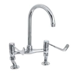 KWC DVS Lever Operated Kitchen Mixer Tap F1075N - Chrome - 208.0576.821