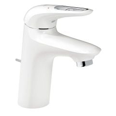 Grohe Eurostyle Basin Mixer & Pop Up Waste, Moon White, S- 23374LS3