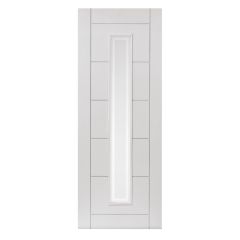 JB Kind Barbican White Glazed Internal Fire Door 1981x762x44mm - LBAR26FD30
