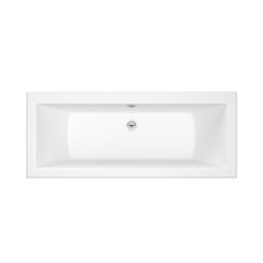 Roca The Gap 1700mm x 750mm Double Ended Acrylic Antislip Bath No Tap Holes - White - 024719000