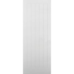 LPD Vertical 5P Primed White Internal Door 1981x610x35mm - TEXV5P24