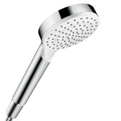 hansgrohe Crometta Hand Shower 100 1Jet Ecosmart 9 L/Min - White/Chrome - 26333400