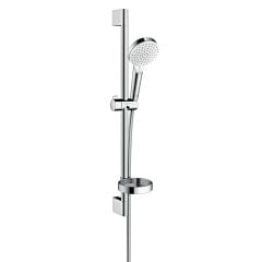 hansgrohe Crometta Shower Set 100 Vario with Shower Rail 65cm and Soap Dish - 26553400