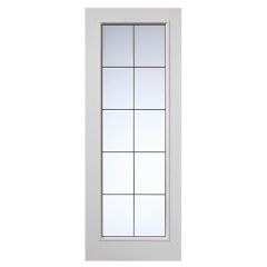 JB Kind Decima White Glazed Internal Door 1981x838x35mm - CCAPDEC29