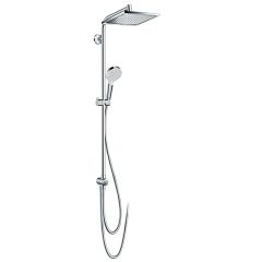 hansgrohe Crometta E Showerpipe 240 1Jet Ecosmart 9 L/Min Reno - Chrome - 27289000