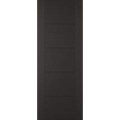 LPD Vancouver Laminated Black Internal Door 1981x610x35mm - LAMBLAVAN24