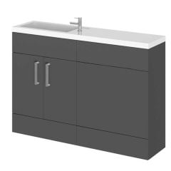 Essential NEVADA I Floor Standing Washbasin Unit + Basin Grey - EFP310GR