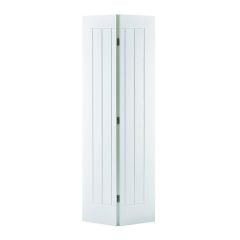 LPD Mexicano Bi-fold Primed White Internal Door 1981x686x35mm - BFWFMEX27