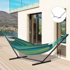 Outsunny Extra-Long Universal Metal Hammock Stand - Black - 84A-082