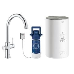 Grohe Red II Duo C Spout Tap & M Size Boiler Chrome 30058001