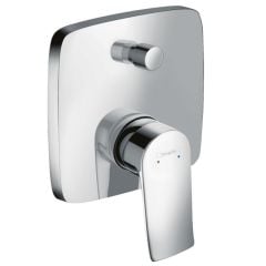 hansgrohe Metris Single Lever Manual Bath Mixer Soft Cube For Concealed Installation With Integrated Backflow Prevention - 31451000