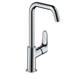 hansgrohe Focus Single Lever Basin Mixer 240 with Swivel Spout and Pop-Up Waste - 31609000