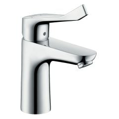 hansgrohe Focus Single Lever Basin Mixer 100 with Extra Long Handle and Pop-Up Waste - 31911000