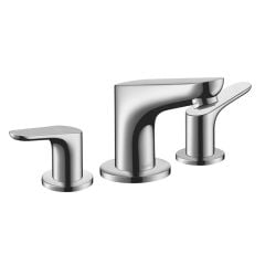 hansgrohe Focus 3-Hole Basin Mixer 100 with Pop-Up Waste - 31937000