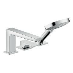 hansgrohe Metropol 3-Hole Rim-Mounted Single Lever Bath Mixer With Lever Handle - 32551000