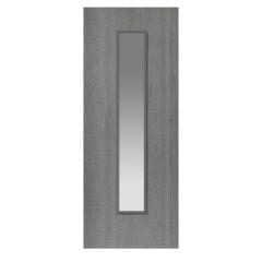 JB Kind Pintado Grey Glazed Laminate Internal Door 1981x686x35mm - NGPINT23G