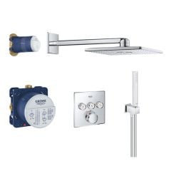 Grohe Grohtherm SmartControl Perfect Square Shower Set with Rainshower 310 SmartActive - Chrome 34706000