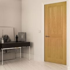 Deanta Eton Unfinished Oak Internal Door 2032x813x35mm - 35DINGUNX813