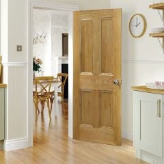 Deanta Kingston Unfinished Oak Internal Door 1981x711x35mm - 35UK18UNX711